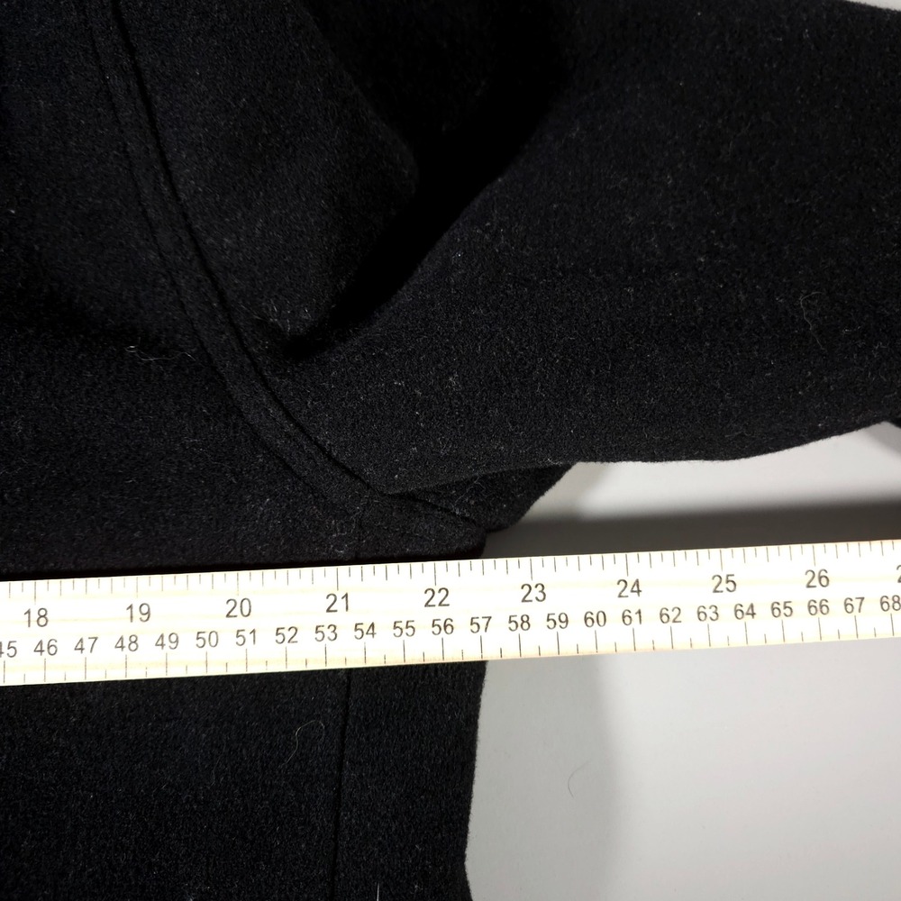 Polo Ralph Lauren Harrington Jacket Mens Medium Black Wool Blend Quilted Zip Up - Picture 4 of 7